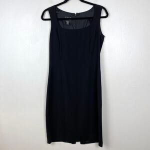 Vintage 90s International Concepts Sheath Dress Little Black Dress Office Size 6